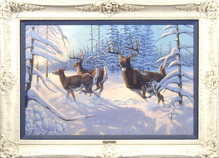 "Winter Glory", oil painting