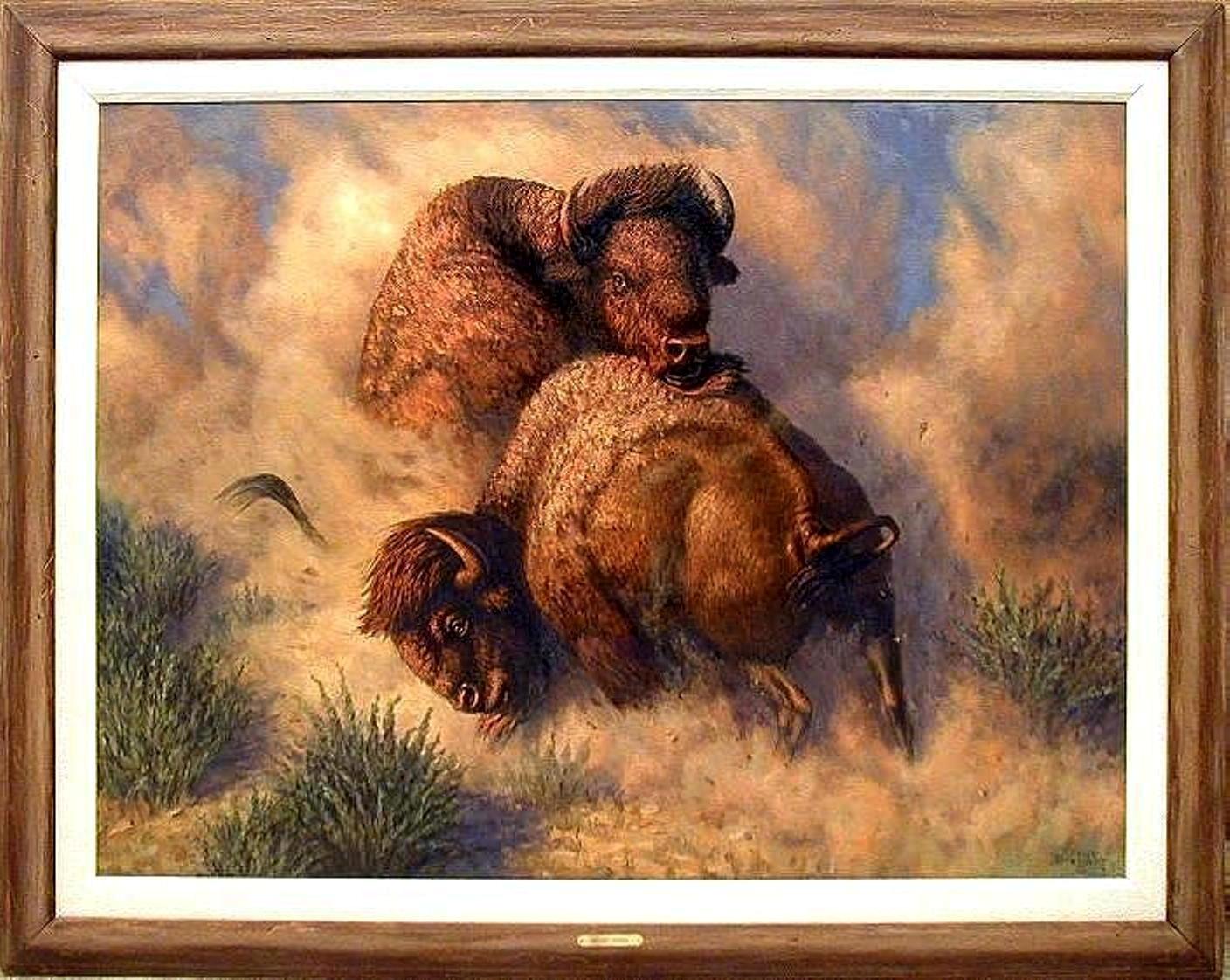 "Desert Storm", oil painting