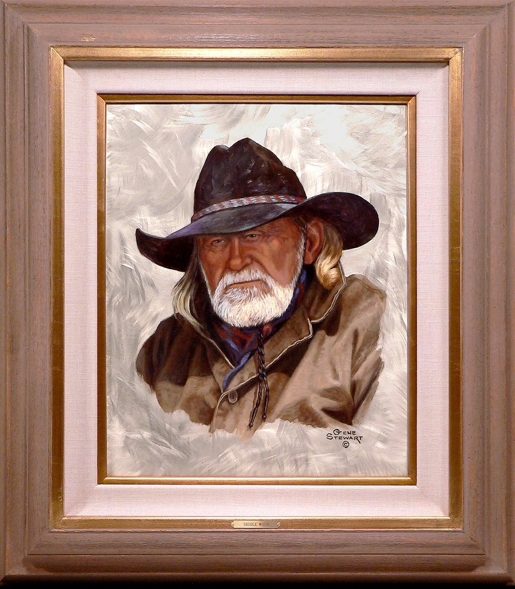 "Saddle Worn", oil painting